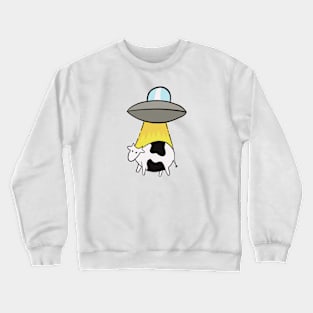 UFO Cow abduction! Crewneck Sweatshirt